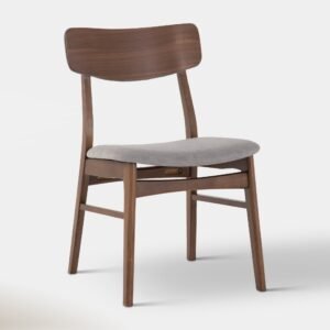 Amara Dining Chair - Smoke & Walnut