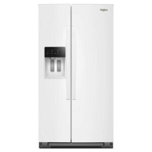 Whirlpool - 36 in. Wide 21 cu. ft. Side-by-Side Counter-Depth Refrigerator with In-Door Ice & Water - White