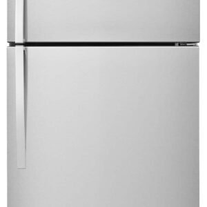 Whirlpool - 33 in. Wide 21.3 cu. ft. Top-Freezer Refrigerator - Monochromatic Stainless Steel