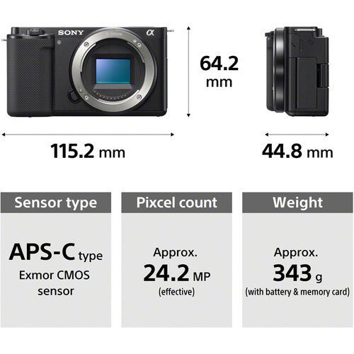 Sony ZV-E10 Mirrorless Camera with 16-50mm Lens (Black) - Image 11