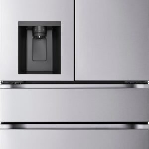 LG - 36-in Wide Standard-Depth MAX 28.6 Cu. Ft. 4-Door French Door Smart Refrigerator with Full Convert Drawer - PrintProof Stainless Steel Look
