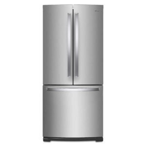 Whirlpool - 30 in. Wide 20 cu. ft. French Door Refrigerator - Stainless Steel
