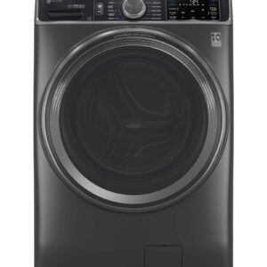 GE Profile - 5.5 Cu. Ft. High Efficiency Stackable Smart Front Load Washer with Steam and UltraFresh Vent System+ With OdorBlock - Carbon Graphite