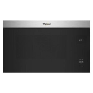Whirlpool - 1.1 Cu. Ft. Over-the-Range Microwave with Flush Built-in Design - Stainless Steel