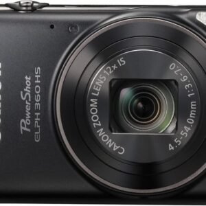 Canon - PowerShot ELPH 360 20.2-Megapixel Digital Camera - Black