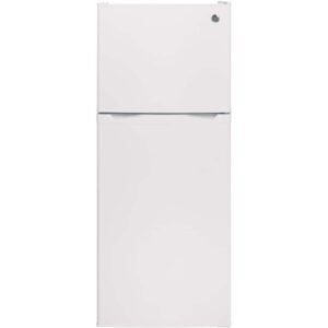 GE - 24 in. Wide 11.6 Cu. Ft. Top-Freezer Refrigerator with ENERGY STAR Certification - White