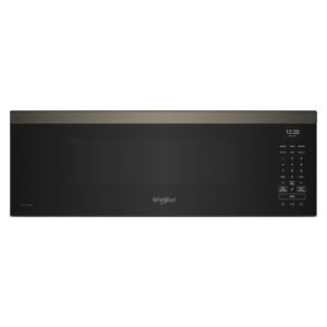 Whirlpool - 1.1 Cu. Ft. Over the Range Microwave with Sensor Cooking and 1800-Watts Cooking Power - Black Stainless Steel