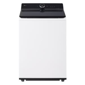 LG - 5.5 Cu. Ft. High Efficiency Smart Top Load Washer with EasyUnload - Alpine White
