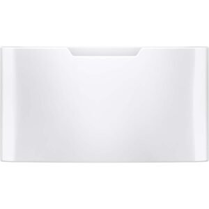GE - 28 in. Wide and 16 in. Tall Laundry Pedestal with Storage Drawer for Select Washers and Dryers - White