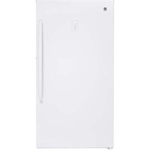 GE - 17.3 Cu. Ft. Frost-Free Upright Freezer - White