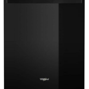 Whirlpool - 24 inch Top Control Built-In Stainless Steel Tub Dishwasher with Large Capacity Tall Top Rack and 50 dBA - Black