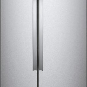 Whirlpool - 33 in. Wide 21.7 cu. ft. Side-by-Side Refrigerator - Monochromatic Stainless Steel