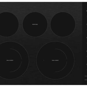 Whirlpool - 30 in. Wide 5 element Electric Cooktop - Black