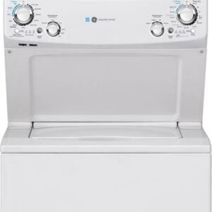 GE - 3.9 Cu. Ft. Top Load Washer and 5.9 Cu.Ft Electric Dryer Laundry Center with ENERGY STAR - White
