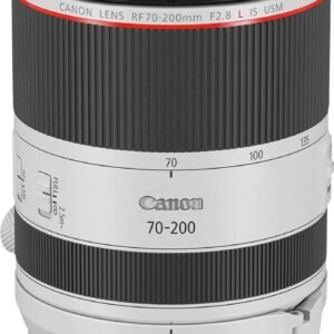 Canon - RF70-200mm F2.8L IS USM Telephoto Zoom Lens for EOS R-Series Cameras - White
