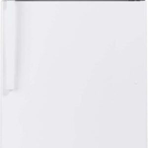 GE - 28 in. Wide 17.5 Cu. Ft. Top-Freezer Refrigerator with Edge-to-Edge Glass Shelves - White