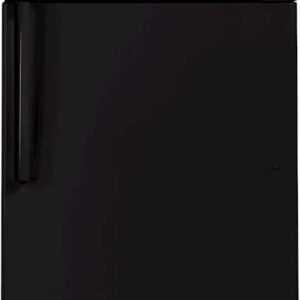 GE - 28 in. Wide 17.5 Cu. Ft. Top-Freezer Refrigerator with Edge-to-Edge Glass Shelves - Black
