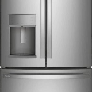 GE Profile - 36 in. Wide 22.1 Cu. Ft. French Door Counter-Depth Refrigerator with Hands-Free AutoFill - Stainless Steel