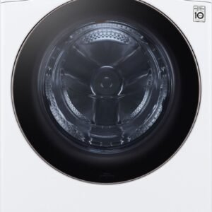 LG - 4.5 Cu. Ft. High-Efficiency Stackable Smart Front Load Washer with Steam and Built-In Intelligence - White