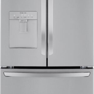 LG - 36-in Wide 29 Cu. Ft. French Door Smart Refrigerator with External Water Dispenser - Stainless Steel