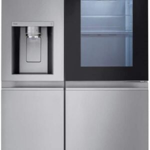 LG - 36-in Wide 27.1 Cu. Ft. Side-by-Side Smart Refrigerator with Craft Ice - Stainless Steel