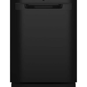GE - 24" Top Control Built-In Plastic Tub Dishwasher with 3rd Rack, Bottle Jets and 50 dBA - Black