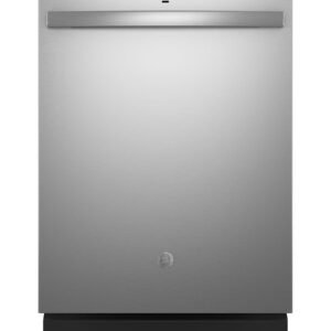 GE - 25" Top Control Built In Plastic Tub Dishwasher with Dry Boost and 55 dBA - Stainless Steel