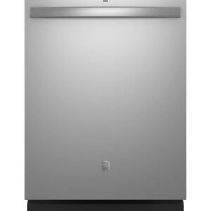 GE - 24" Top Control Built-In Plastic Tub Dishwasher with Sanitize Cycle and 52 dBA - Stainless Steel