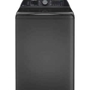 GE Profile - 5.4 Cu. Ft. High Efficiency Smart Top Load Washer with Smarter Wash Technology, Easier Reach & Direct Drive Motor - Diamond Gray