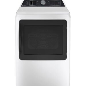 GE Profile - 7.4 cu. Ft. Smart Electric Dryer with Steam, Sanitize Cycle and Sensor Dry - White