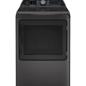 GE Profile - 7.4 Cu. Ft. Smart Gas Dryer with Steam, Sanitize Cycle and Sensor Dry - Diamond Gray