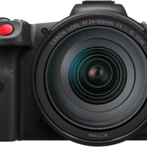 Canon - EOS R5 C 8K Video Mirrorless Cinema Camera with RF24-105mm f/4 L IS USM Lens - Black