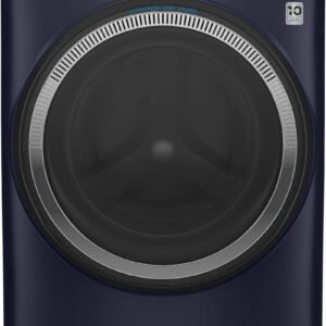 GE - 4.8 Cu. Ft. High-Efficiency Stackable Smart Front Load Washer w/ Odorblock Ultra Fresh Vent System & Microban Technology - Sapphire Blue