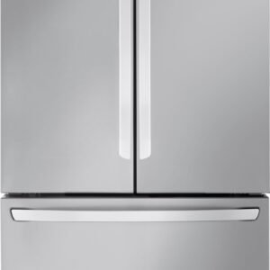 LG - 36-in Counter-Depth MAX 26.5 Cu. Ft. French Door Smart Refrigerator with Internal Water Dispenser - Stainless Steel