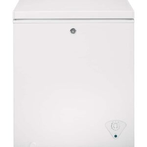 GE - 5.0 Cu. Ft. Garage-Ready Chest Freezer - White