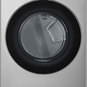 LG - 7.4 Cu. Ft. Stackable Smart Electric Dryer with Steam and Sensor Dry - Graphite Steel