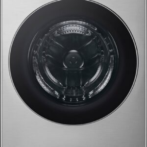 LG - 4.5 Cu. Ft. High-Efficiency Stackable Smart Front Load Washer with Steam and TurboWash 360 - Graphite Steel