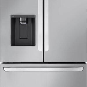 LG - 36-in Wide Counter-Depth MAX 25.5 Cu. Ft. French Door Smart Refrigerator with Dual Ice - Stainless Steel