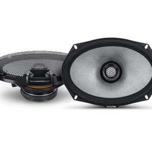 Alpine - R-Series 6x9" 2-Way Hi-Resolution Coax Car Speakers with Glass Fiber Reinforced Cone (Pair) - Black