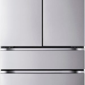 LG - 36-in Standard-Depth MAX 29.6 Cu. Ft. 4-Door French Door Smart Refrigerator with Full-Convert Drawer - Stainless Steel