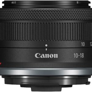 Canon - RF-S10-18mm F4.5-6.3 IS STM Ultra-Wide Angle Zoom Lens for EOS R-Series Cameras - Black