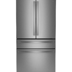 GE Profile - 36 in. Wide 29 Cu. Ft. 4-Door French Door Smart Refrigerator with Adjustable Temperature Drawer - Stainless Steel