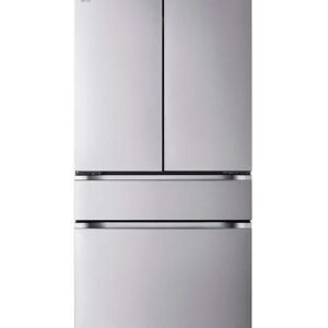 LG - 36-in Wide Counter-Depth MAX 25.5 Cu. Ft. 4-Door French Door Smart Refrigerator with Full-Convert Drawer - Stainless Steel