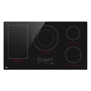 LG - 36-in Wide Built-In Electric Induction Smart Cooktop with 5 Elements and UltraHeat 5.0kW Element - Black Ceramic
