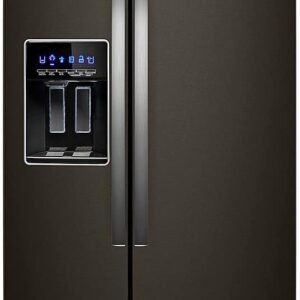 Whirlpool - 28.4 Cu. Ft. Side-by-Side Refrigerator with In-Door-Ice Storage - Black Stainless Steel