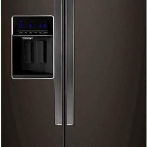 Whirlpool - 28.5 Cu. Ft. Side-by-Side Refrigerator with In-Door-Ice Storage - Black