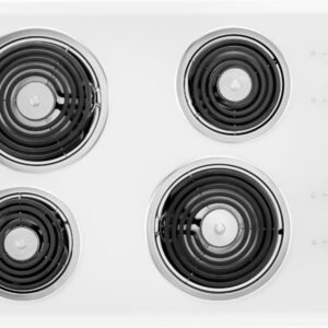 Whirlpool - 30 in. Wide 4 element Built-In Electric Cooktop - White