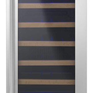 Whirlpool - 34-Bottle Built-In Wine Cooler - Stainless Steel