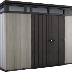 Keter Artisan 11 x 7ft Double Door Pent Outdoor Plastic Garden Shed