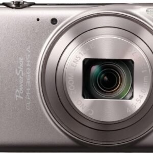 Canon - PowerShot ELPH 360 HS A Full HD Video 20.2-Megapixel Digital Camera - Silver